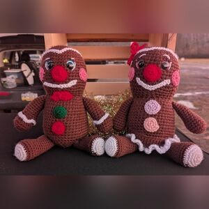Crocheted Gingerbread Dolls